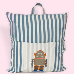 Robot Reading Pillow Cover