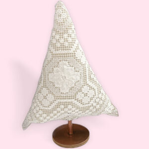 Small Vintage Lace Christmas Tree