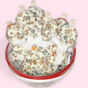 Floral Gingerbread Men Bunting x 9