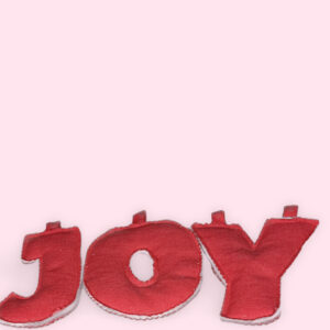 Red JOY Christmas Bunting