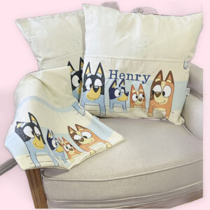 Bluey Family Snuggle Traveller Pillow